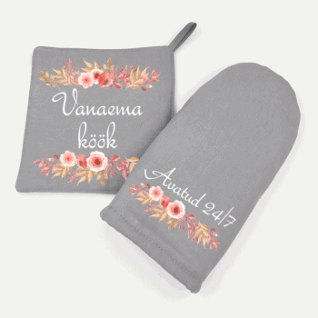 Pajakinnas + pajalapp komplekt "Vanaema köök avatud 24/7"