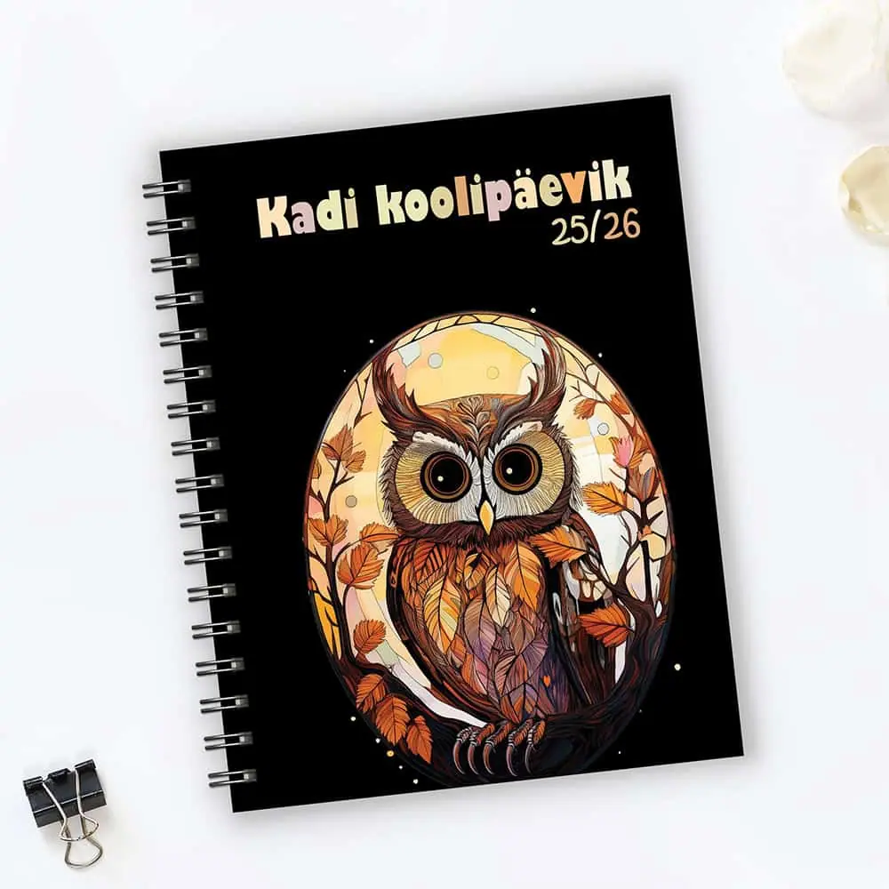 Koolipäevik "Öökull" must