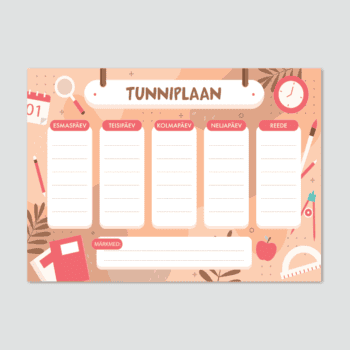 Tunniplaan “Punane”