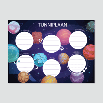 Tunniplaan “Planeedid”