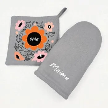 Pajakinnas + pajalapp komplekt "Ema lilledes" nimega