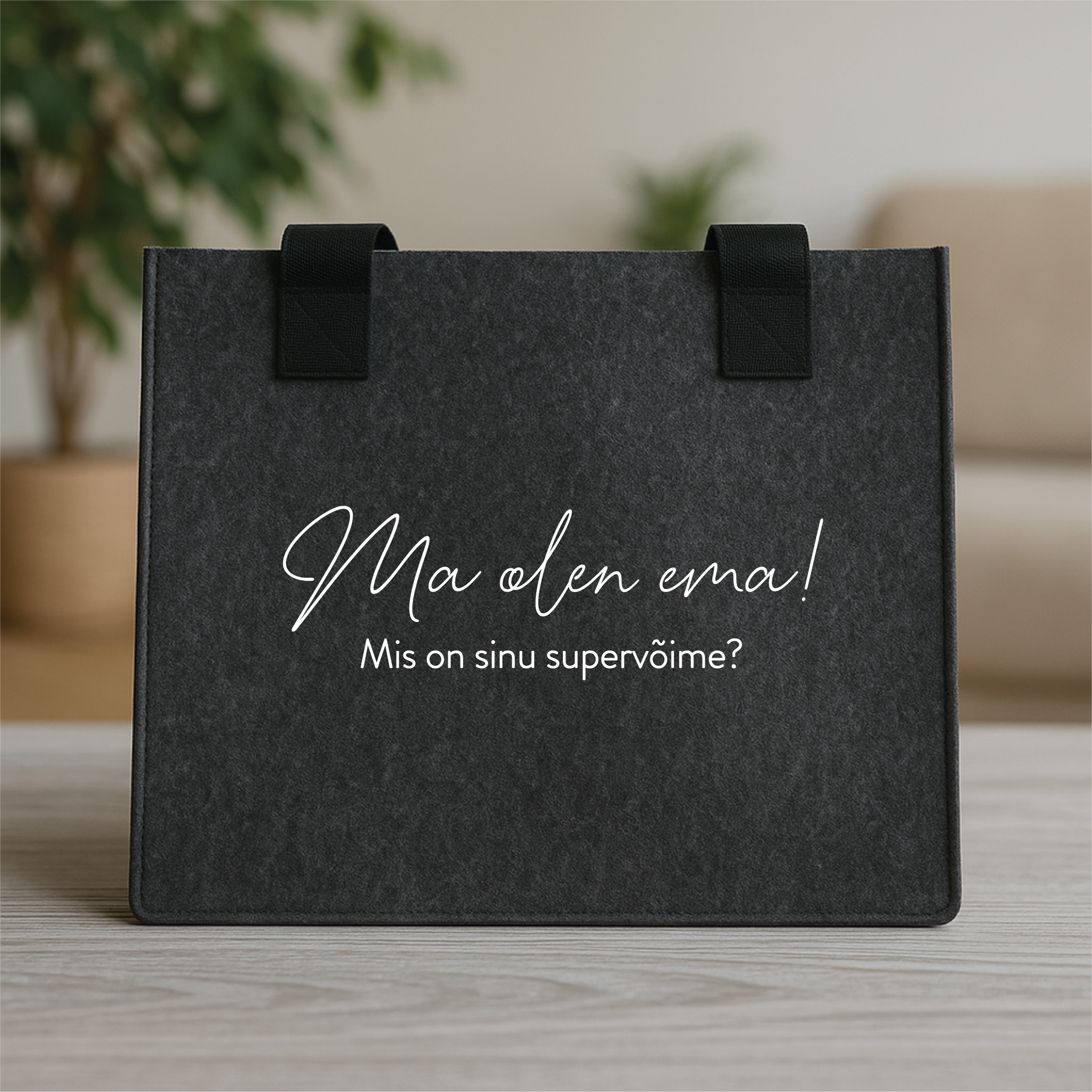 Tumehall vildist kott “Ma olen ema”