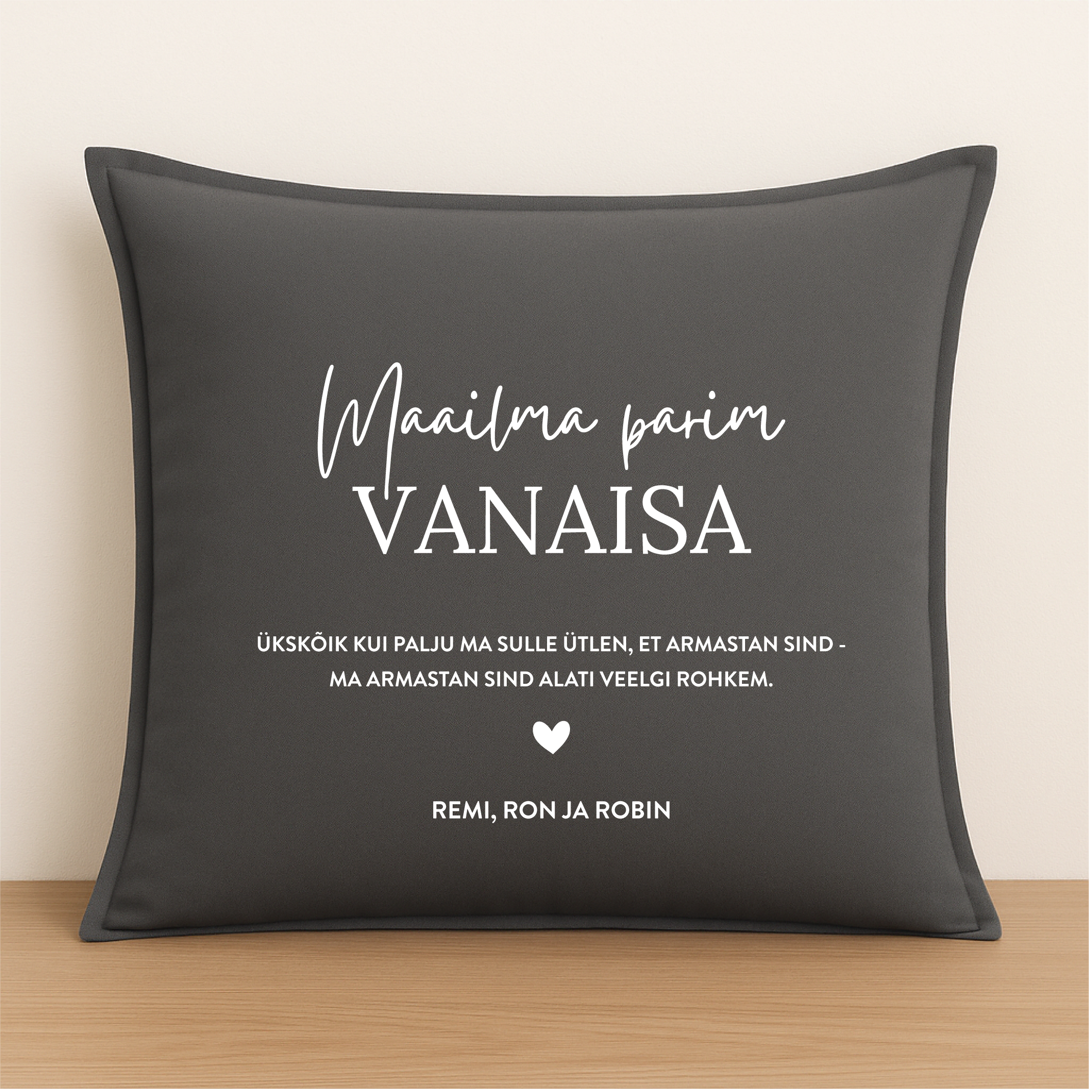 Padjapüür "Maailma parim VANAISA" nimedega
