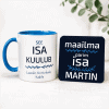 Kohvitass ja sõbrapäeva silt, Isa ja Martin.