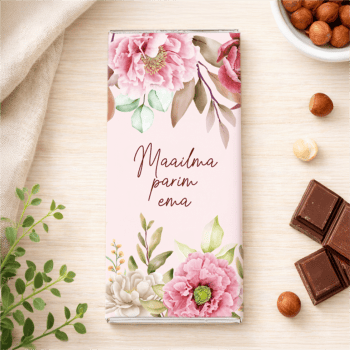 Šokolaad "Maailma parim ema/vanaema" roosa
