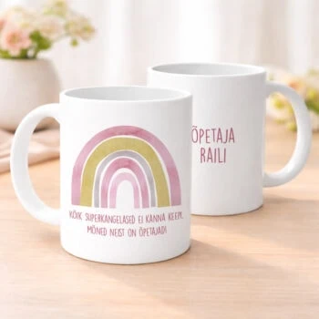 Kruus "Kõik superkangelased ei kanna keepi" roosa