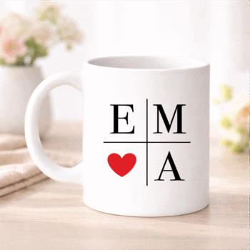 Kruus "EMA" punase südamega