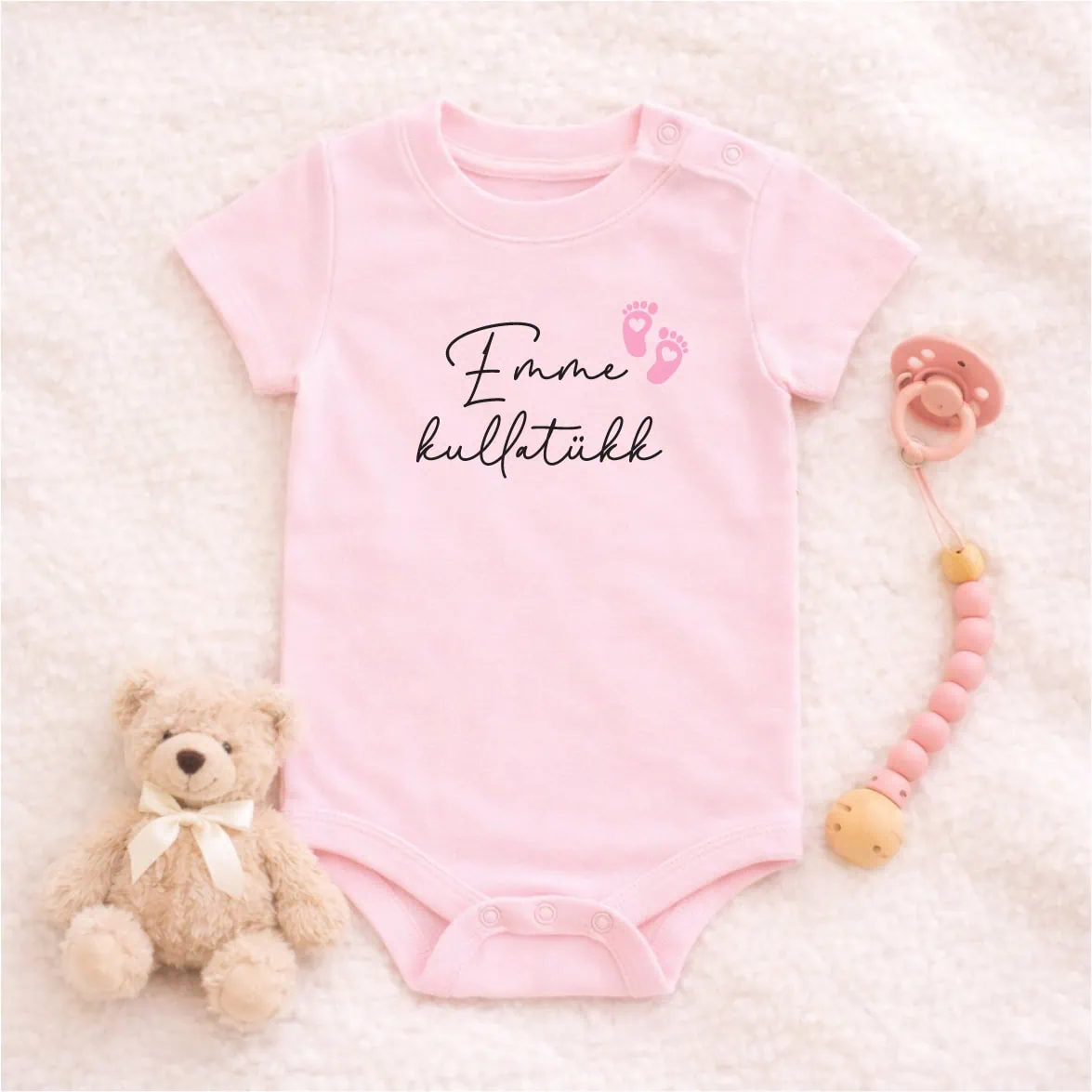 Beebibodi "Emme kullatükk" roosa - Image 3