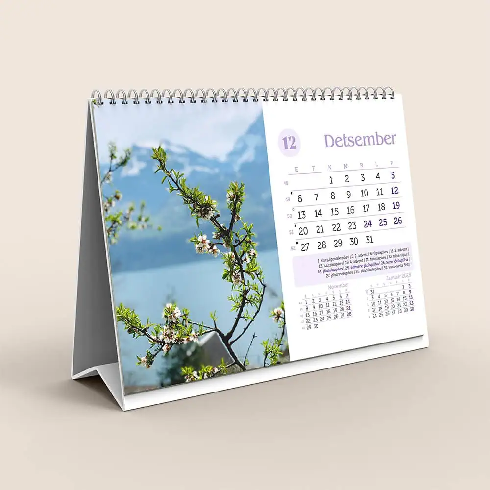 Lauakalender Violet 21x12,5 - Image 3