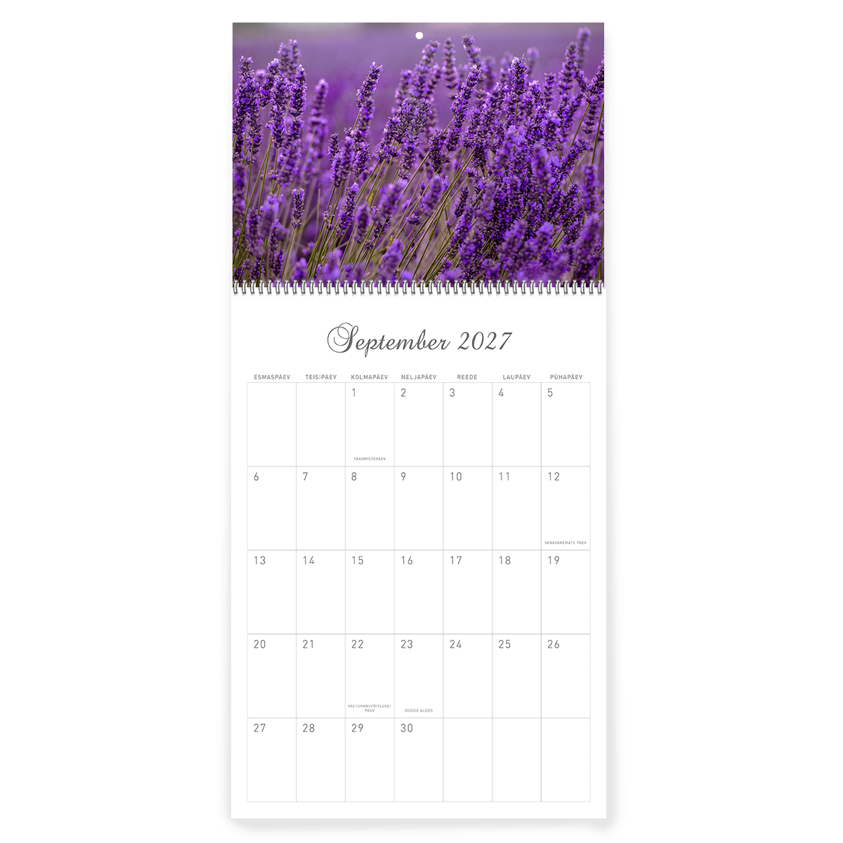 Alternative view of MONO perekalender "Lavendel"
