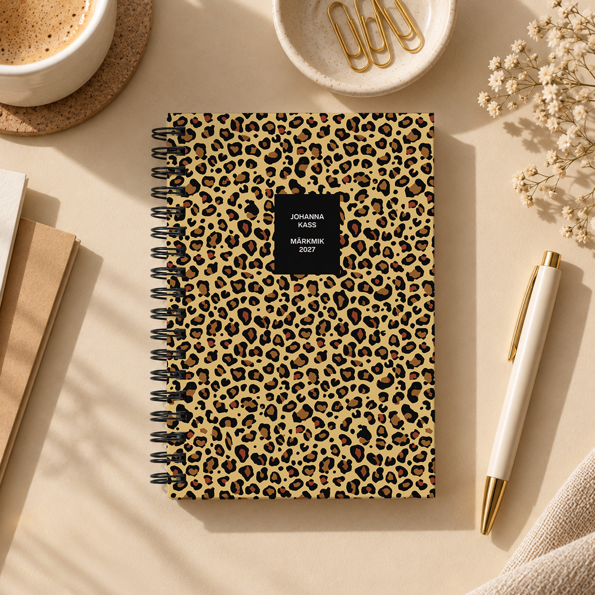Kalendermärkmik A6 "Leopard"