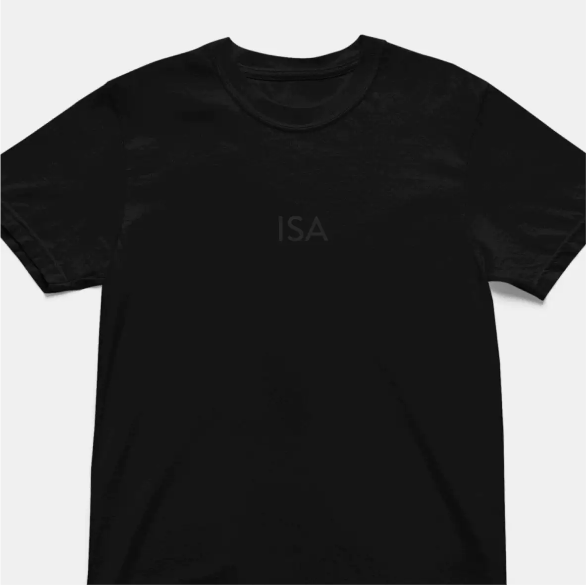 LEIUNURK: T-särk "ISA", must mustal